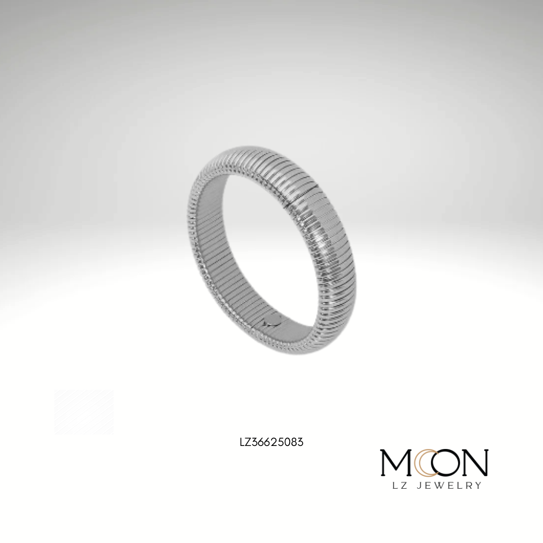 PULSERA PLATA 10 MM ACERO
