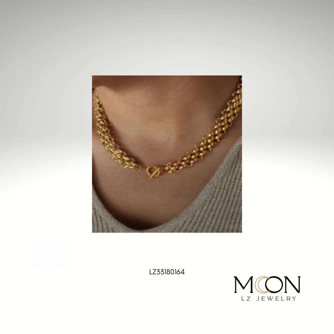 COLLAR DORADO C/BROCHE DELANTERO