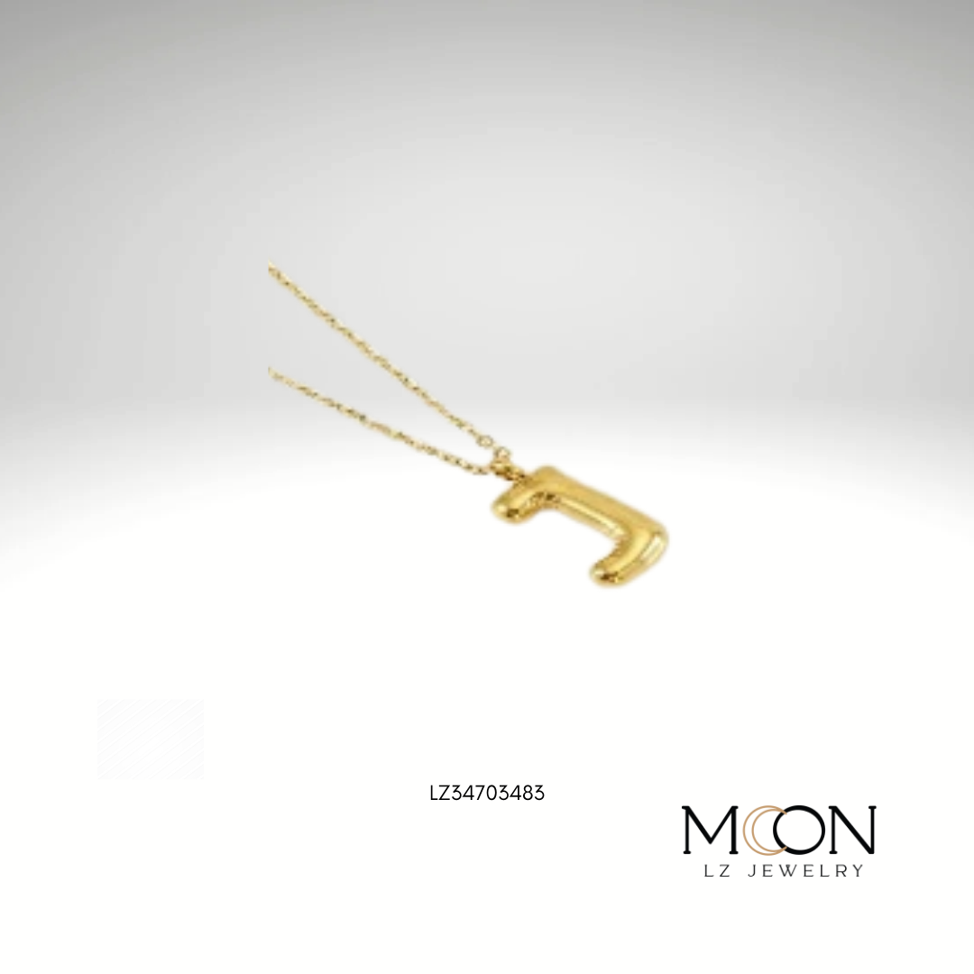 COLLAR DORADO C/LETRA J GLOBO