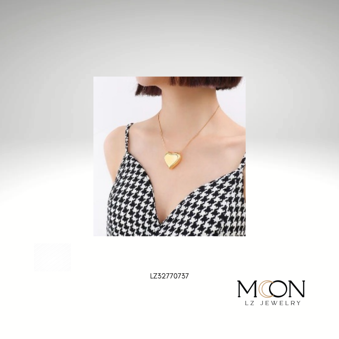 COLLAR C/ CORAZON DORADO MEDIANO