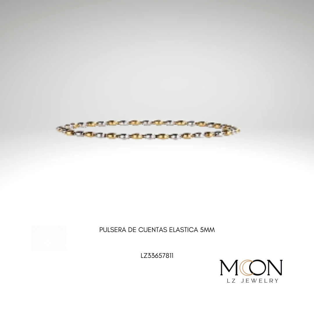 PULSERA DE CUENTAS ELASTICA 5MM