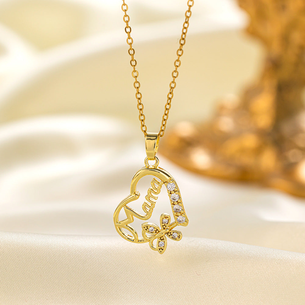 COLLAR DE CORAZON PARA MAMA