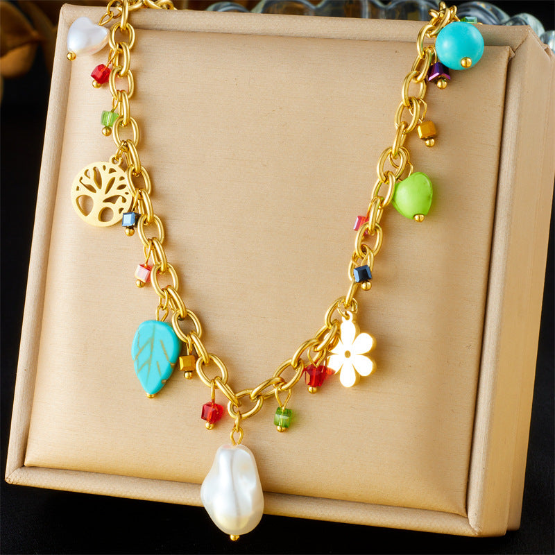 COLLAR CON DIJES COLGANTES