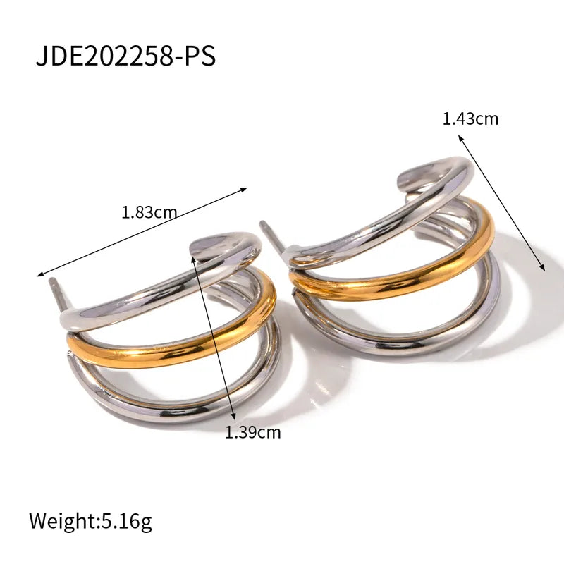 ARETES 3 FILAS SEPARADAS