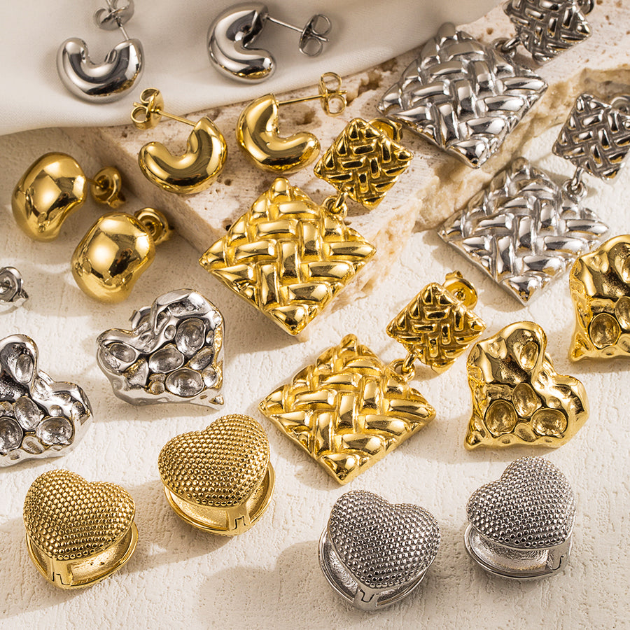 ARETES CON DOBLE CUADRADOS