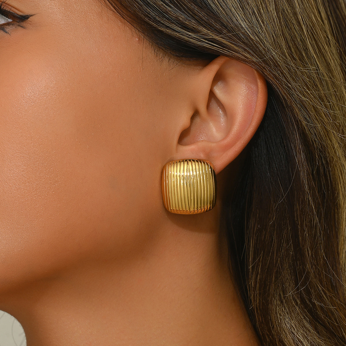 ARETES DE CUADROS RAYADOS