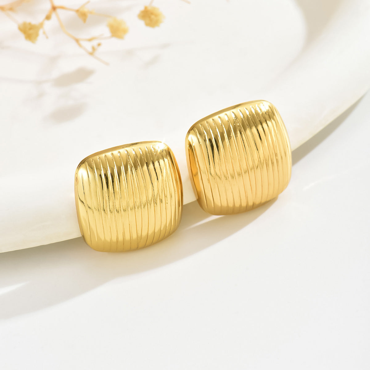 ARETES DE CUADROS RAYADOS