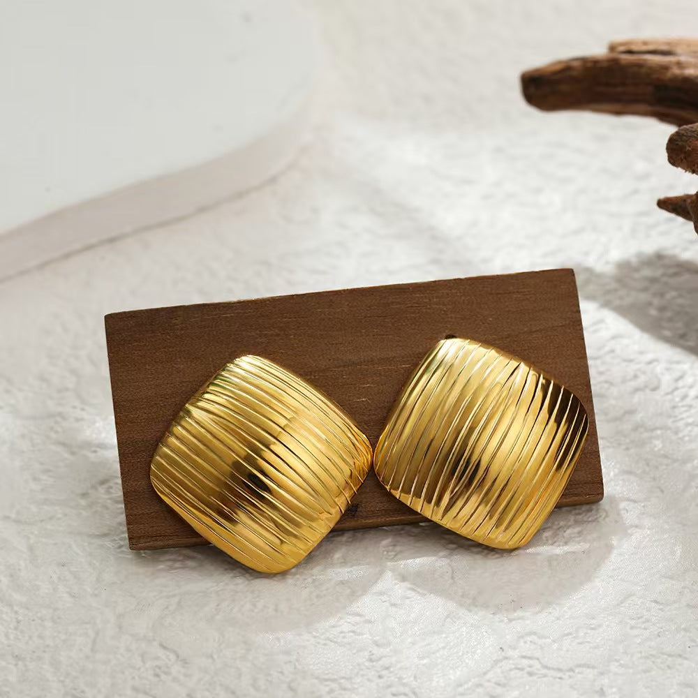ARETES DE CUADROS RAYADOS
