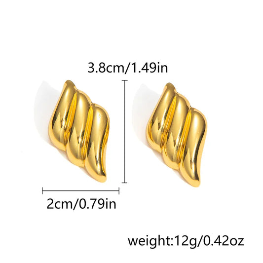 ARETES RACIMO DORADOS