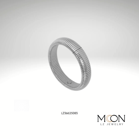 PULSERA PLATA 10 MM ACERO
