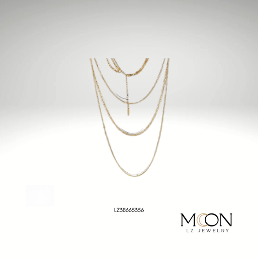 COLLAR TRIPLE DORADO ACERO