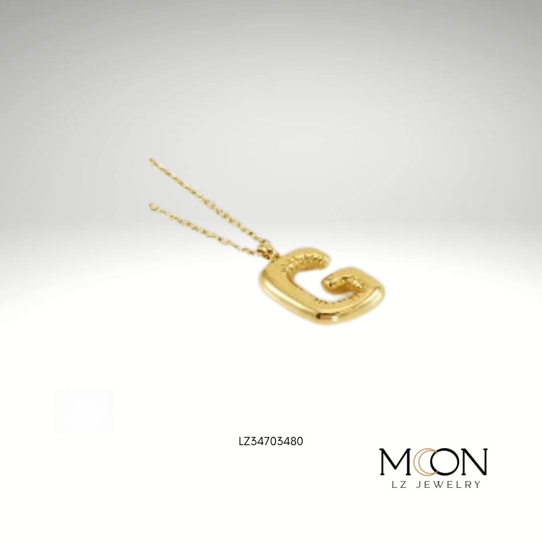 COLLAR DORADO C/LETRA G GLOBO