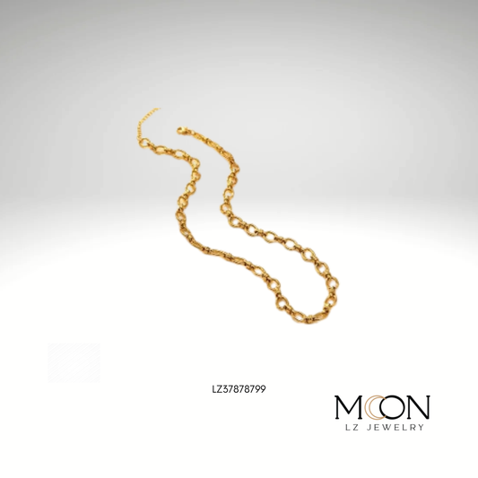 COLLAR DORADO CADENA ACERO INOX