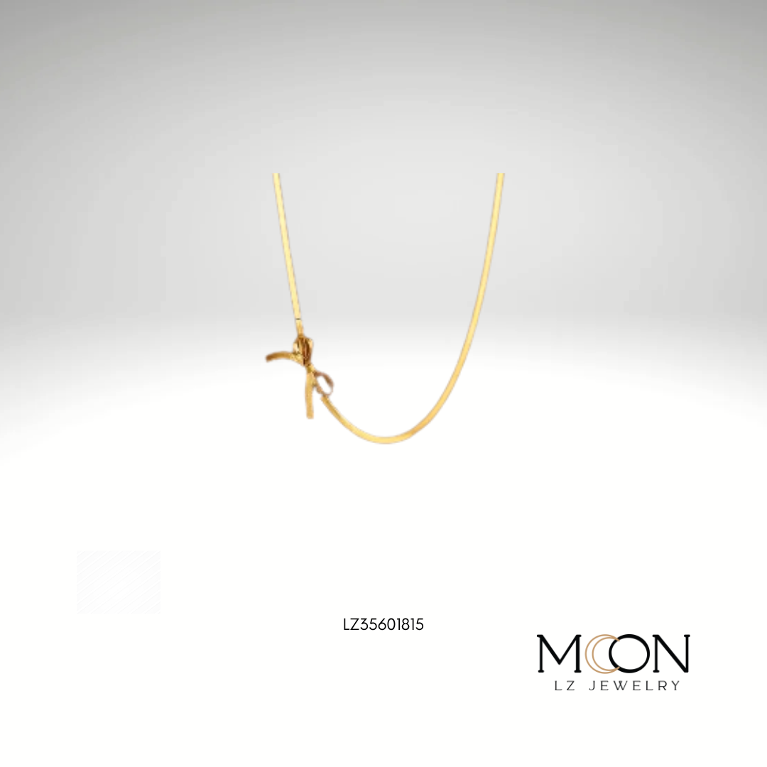 COLLAR DORADO C/MOÑO GRANDE