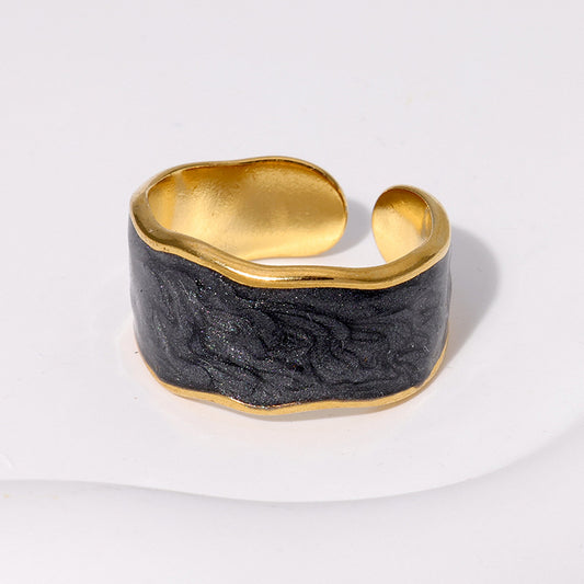 ANILLO GEOMETRICO CON ONDAS