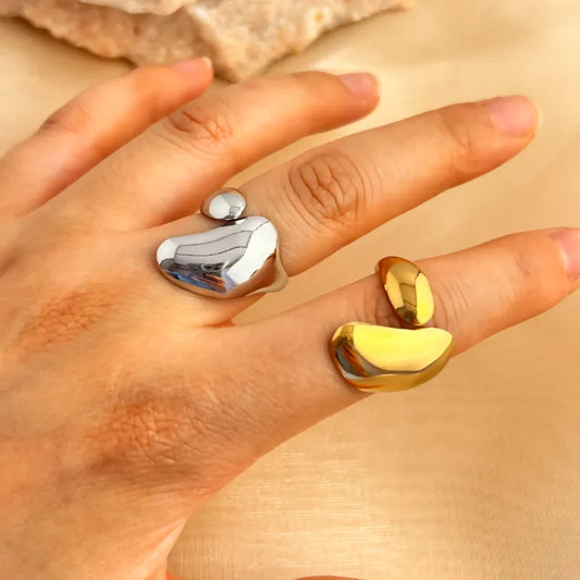 ANILLO GEOMETRICO MINIMALISTA
