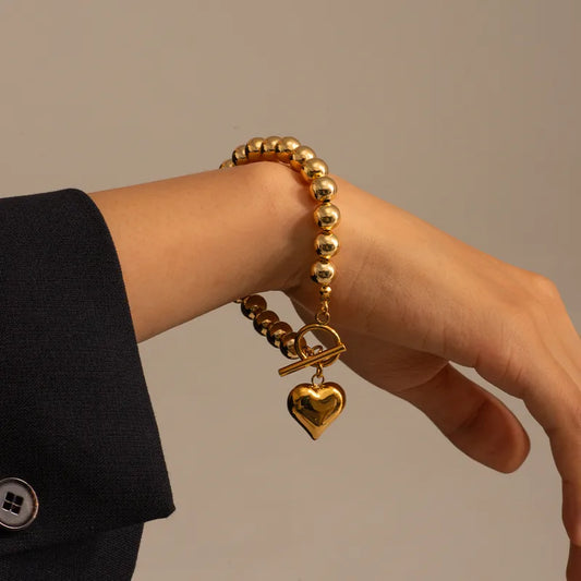 PULSERA PUNTOS C/CORAZON