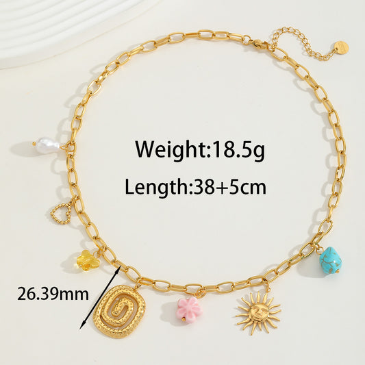 COLLAR CON DIJES COLGANTES