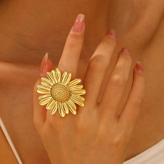 ANILLO CON GIRASOL GRANDE