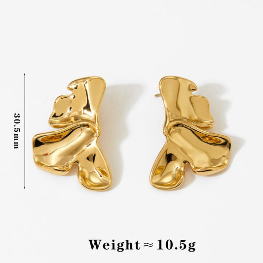 ARETES OLAS DE ORO