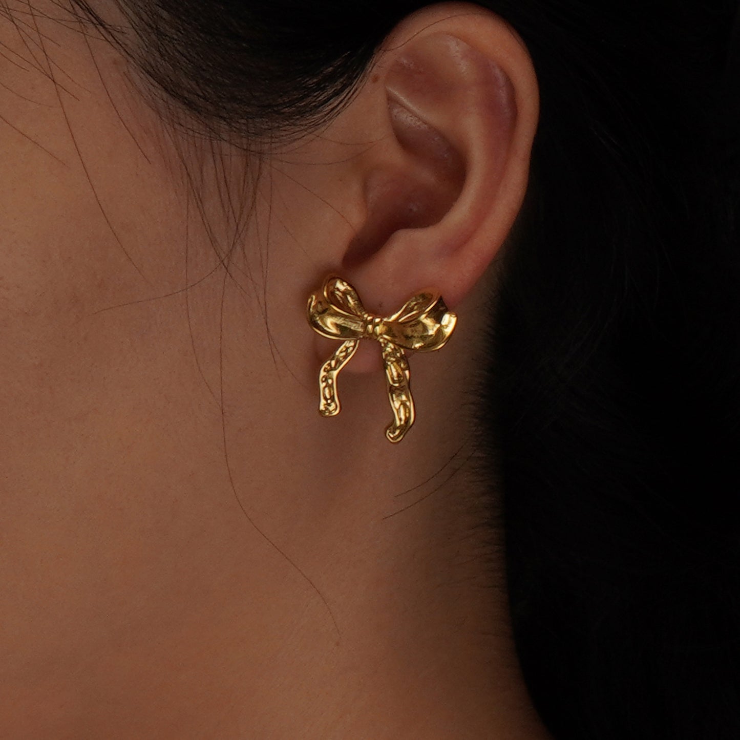 ARETES CON MOÑO GRANDE