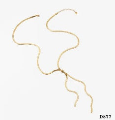 COLLAR CORBATIN DORADO C/BROCHE ACERO